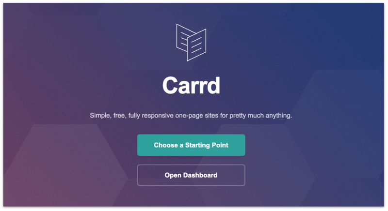 Inhaltsverzeichnis - Carrd-Dokumentation